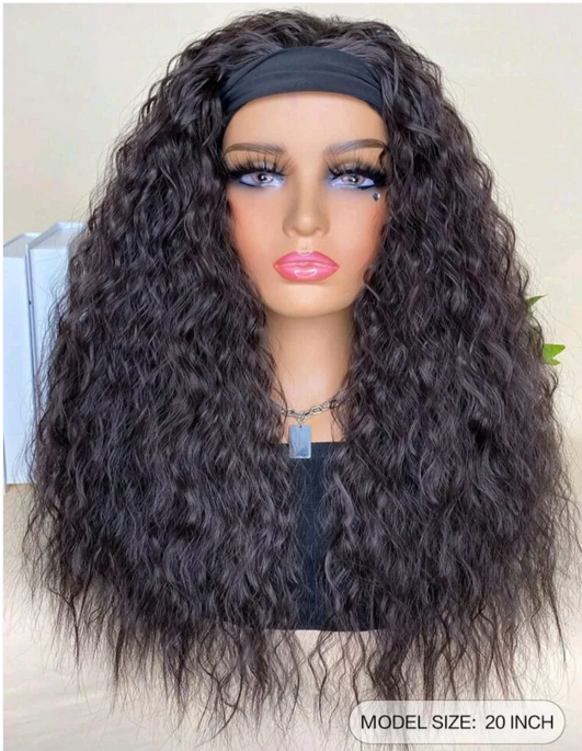 Dark Brown Headband- Human Hair - Crown Hairven