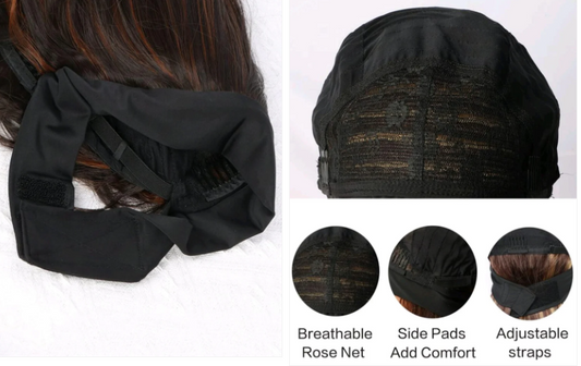 30 inch Ombré honey brown headband wig-Human Blend - Crown Hairven