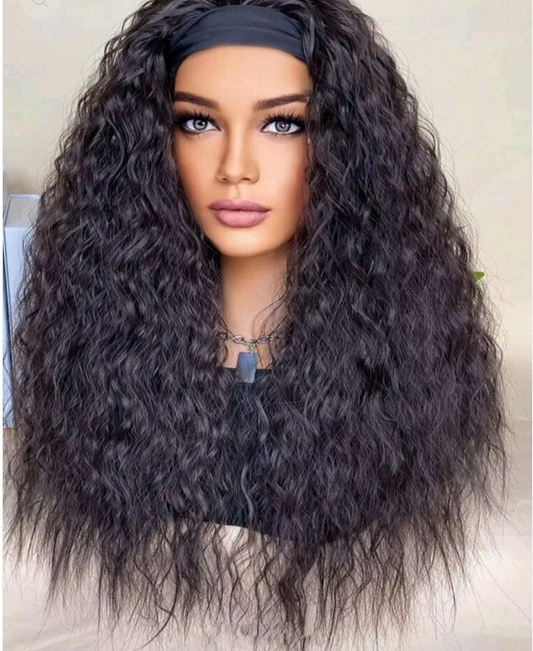 Dark Brown Headband- Human Hair - Crown Hairven